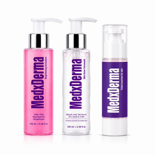Acne Facewash, Brightening Facewash &Tnted Sunscreen